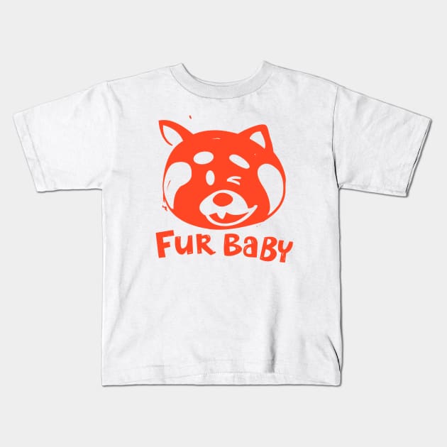 fur baby - Turning Red Kids T-Shirt by IKM218